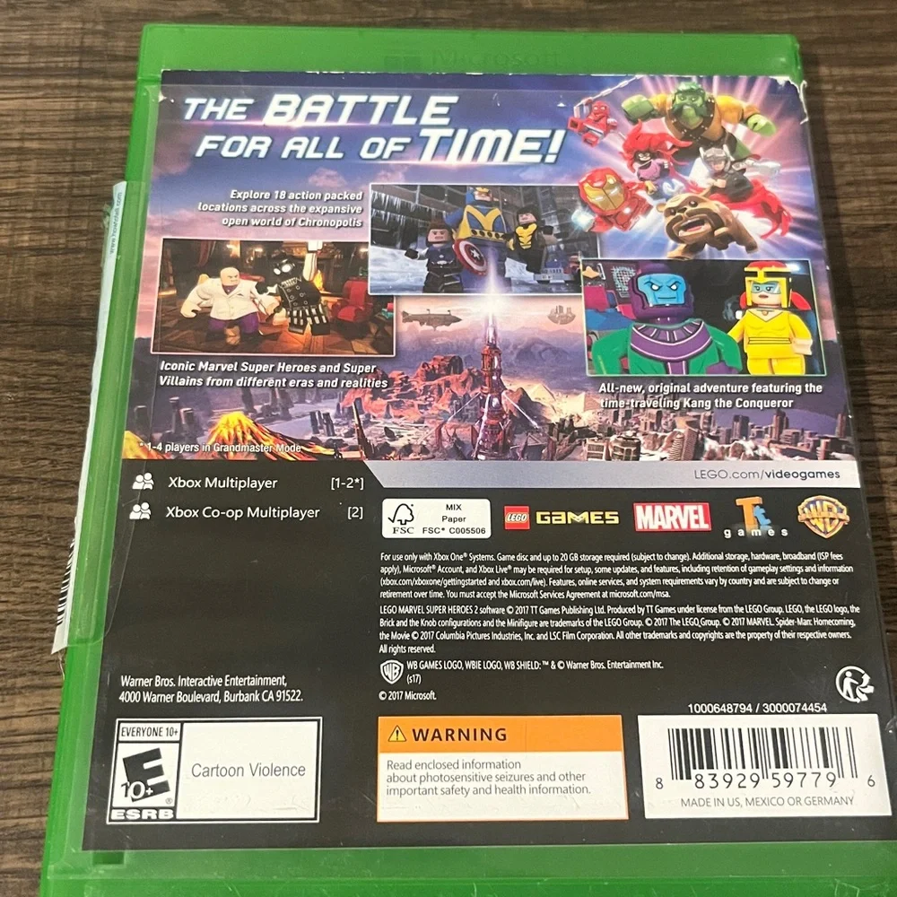 LEGO Marvel Super Heroes 2 Xbox One Game - Marvel Avengers (Tested and Working)